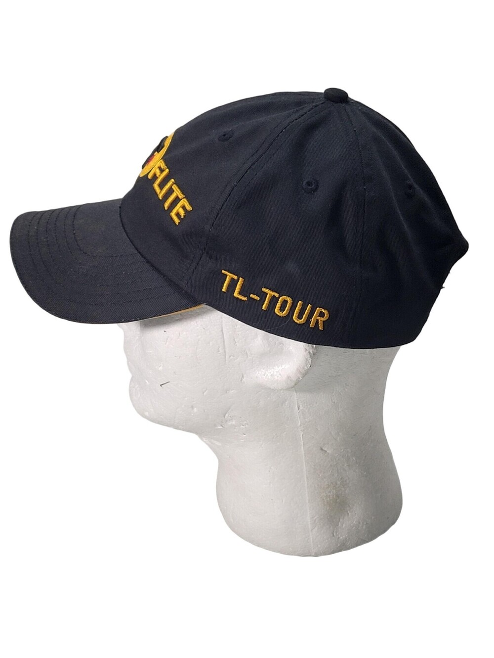 Top Flite Golf Black Strapback Adjustable Baseball Hat Cap - Picture 2 of 11